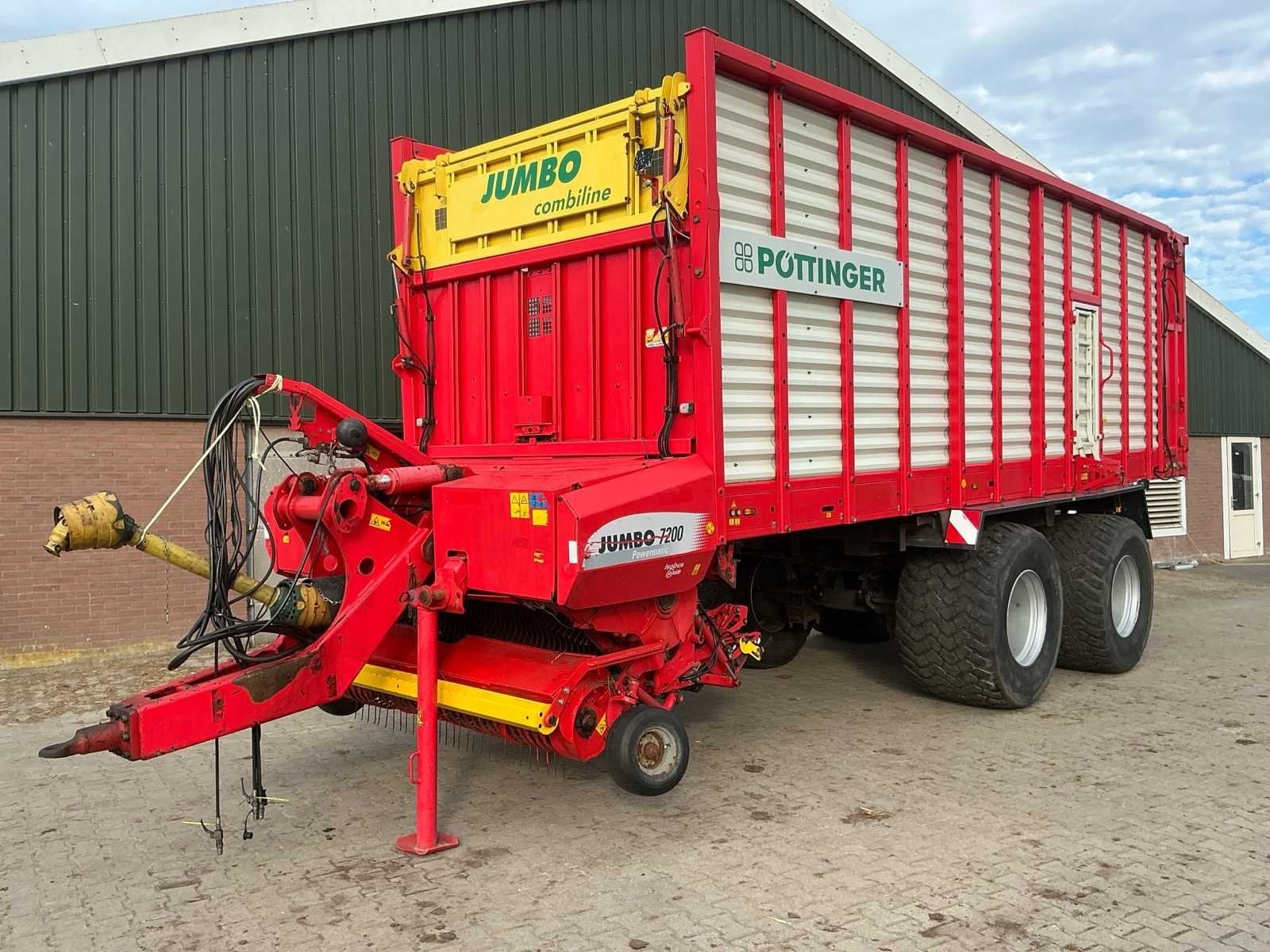Pottinger Jumbo 7200 Combiline Opraapwagen, Zakelijke goederen, Agrarisch | Werktuigen, Overige, Oogstmachine