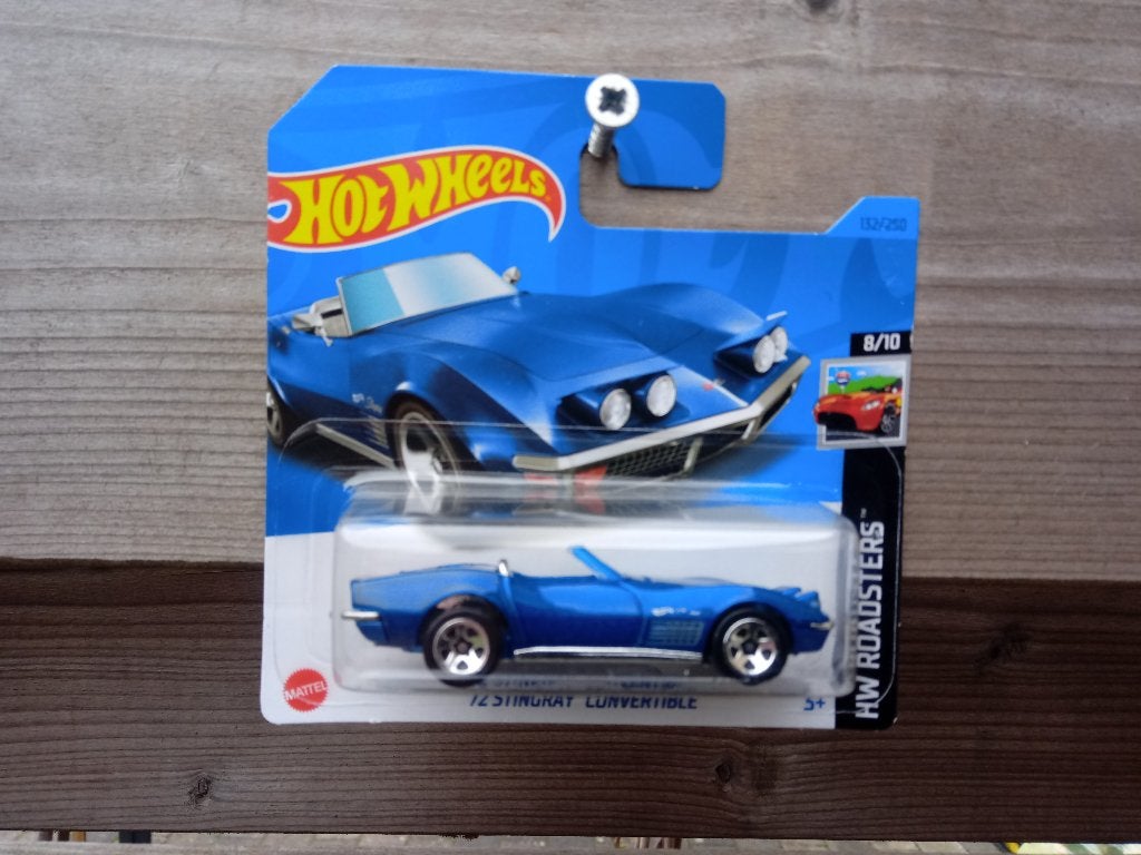 Chevrolet Corvette Stingray Convertible '72 Hotwheels, Ophalen, Nieuw, Auto