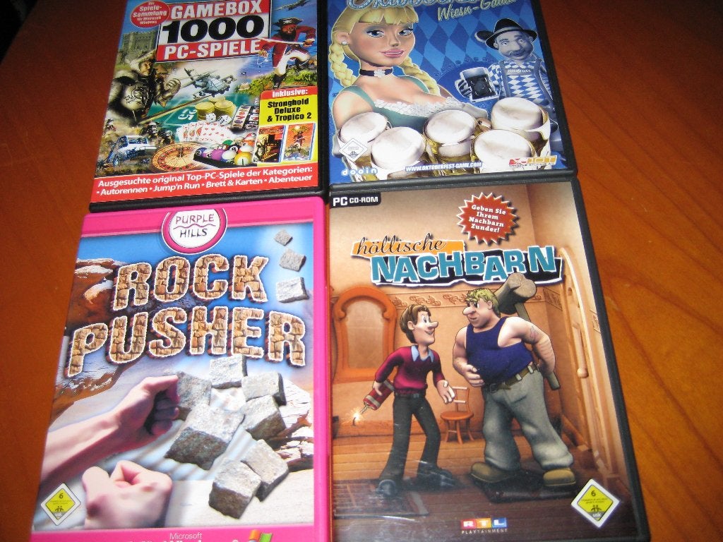 Gamebox 1000, Oktoberfest, Rock Pusher, Höllische Nachbarn, Spelcomputers en Games, Games | Pc, 1 speler, Ophalen of Verzenden