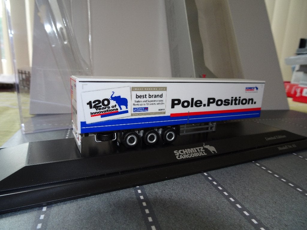 80 herpa schmitz cargobull oplegger demo in box 1:87 truck, Ophalen of Verzenden, Nieuw, Bus of Vrachtwagen, Herpa