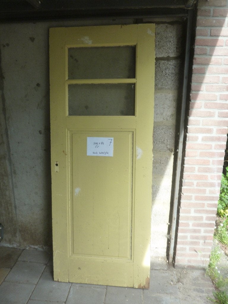 Paneeldeur jaren 20, Doe-het-zelf en Verbouw, Deuren en Horren, Ophalen, Gebruikt, 80 tot 100 cm, Binnendeur