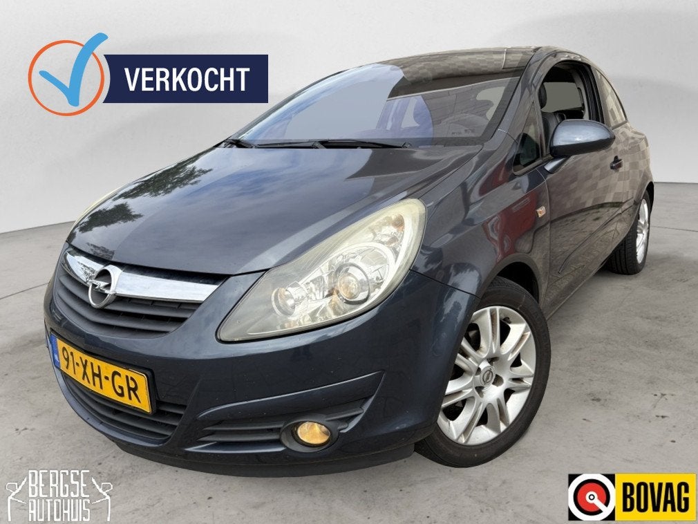 Opel Corsa 1.4 16V Cosmo Cruise Airco Navi Lmv (bj 2007), Auto's, Opel, Gebruikt, 4 cilinders, Origineel Nederlands, Bedrijf