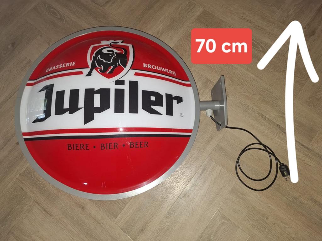 Jupiler Lichtbak 🍻💡 - Dubbelzijdig - 70 cm, Ophalen