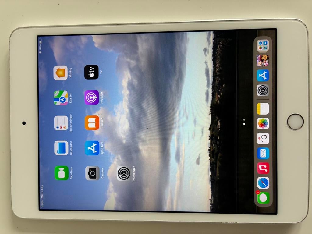 Ipad Mini top staat 128 GB offline vakantie / nieuwe hoes, Computers en Software, Apple iPads, Wit, 8 inch, Ophalen of Verzenden