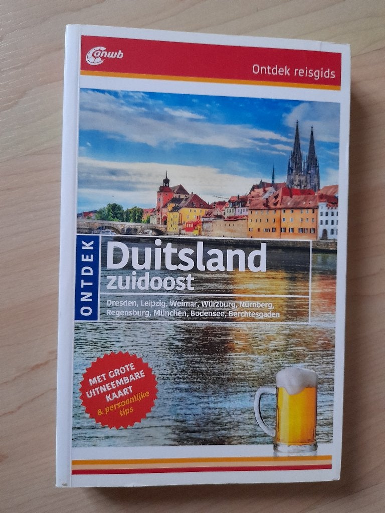 ANWB REISGIDS ONTDEK DUITSLAND ZUIDOOST uitneembare kaart, Overige merken, Europa, Ophalen of Verzenden, Zo goed als nieuw