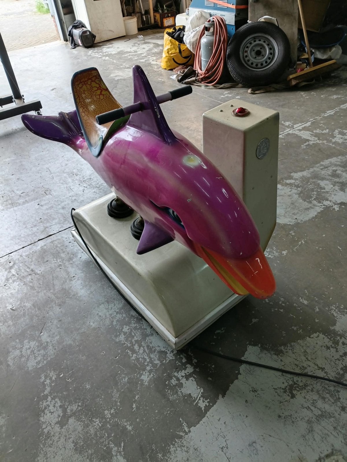 Skylark Dolfijn Kiddie Ride - Werkt op 0,50 euro, Verzamelen, Ophalen, Gebruikt