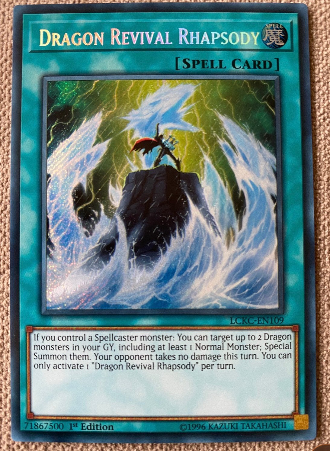 Yu-Gi-Oh! Dragon Revival Rhapsody LCKC 1st Edition !, Hobby en Vrije tijd, Verzamelkaartspellen | Yu-gi-Oh!, Ophalen of Verzenden