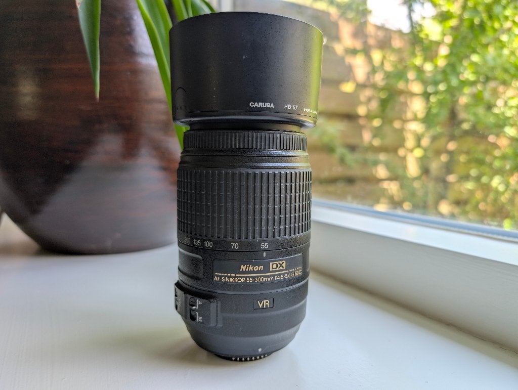Nikon AF-S NIKKOR 55-300mm f/4.5-5.6G ED VR DX Lens, Autofocus, Nikon, Zo goed als nieuw, Nikon F-mount