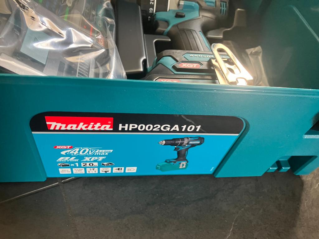 Makita 40v klopboor machine, lader en accu set, Doe-het-zelf en Verbouw, Gereedschap | Boormachines, 600 watt of meer, Nieuw, Ophalen of Verzenden