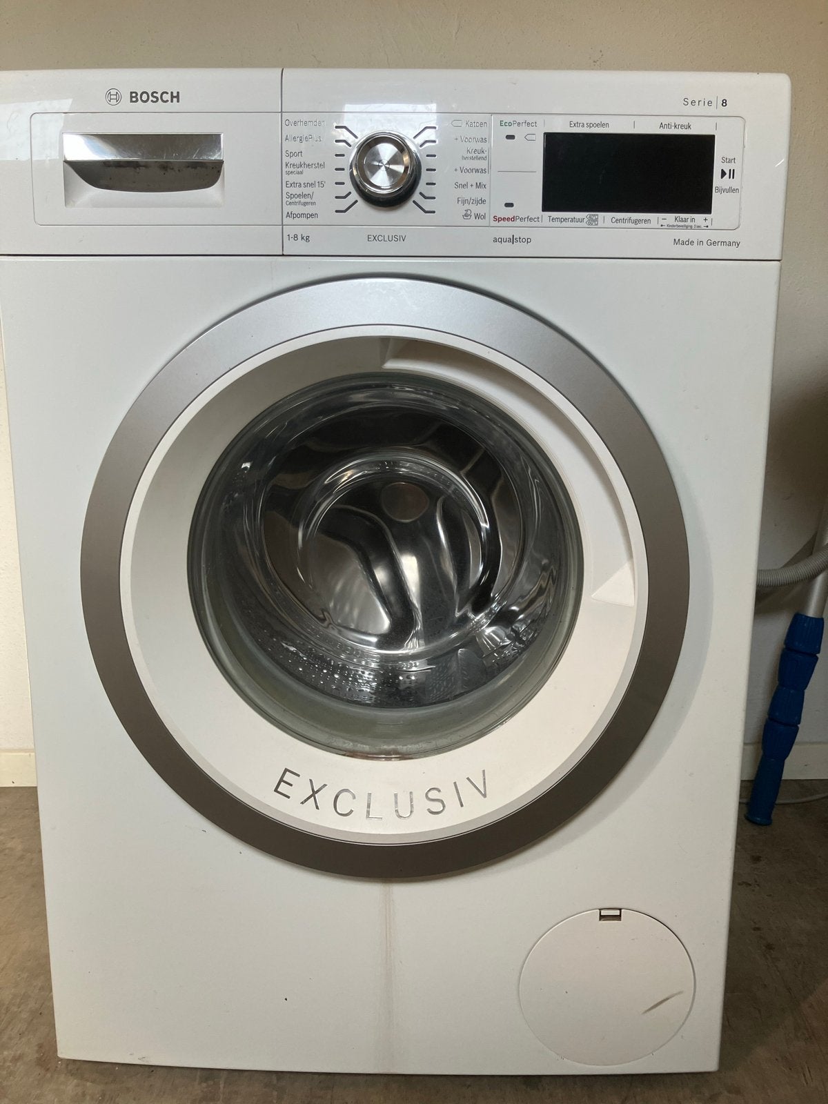 Bosch Wasmachine Serie 8 Exclusiv - Gebruikt, werkt nog, Ophalen, Gebruikt, Voorlader, 85 tot 90 cm