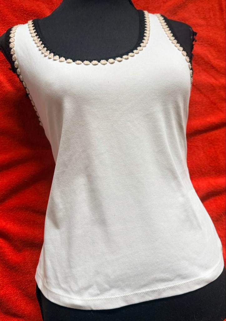 Nieuw Mango witte Mouwloze chique Top. Maat M., Kleding | Dames, Tops, Maat 38/40 (M), Wit, Nieuw, Ophalen of Verzenden