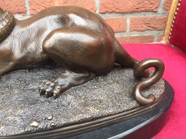 DE STRIJD OM HET BESTAAN, brons en marmer, Ophalen of Verzenden, Brons