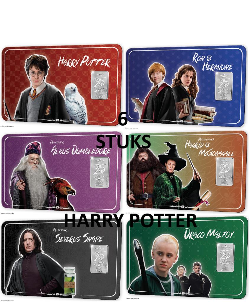 25 Years of Magic ver. Rubeus Hagrid en Minerva Anderling Ag, Setje, Zilver, Overige landen, Overige waardes