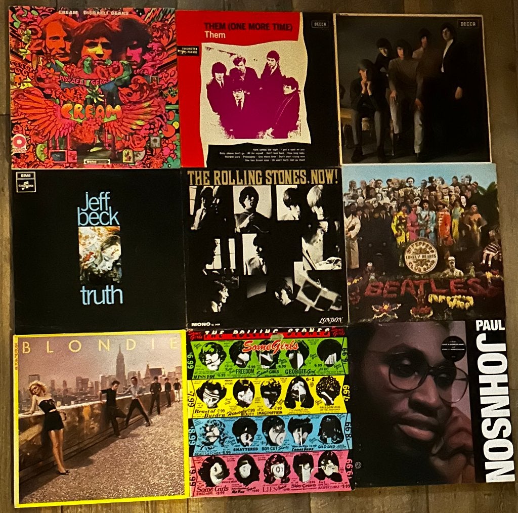 LP's o.a. Stones (Now! Mono), Cream, 2x Them & Beatles!, Ophalen of Verzenden, Gebruikt, 12 inch, Poprock