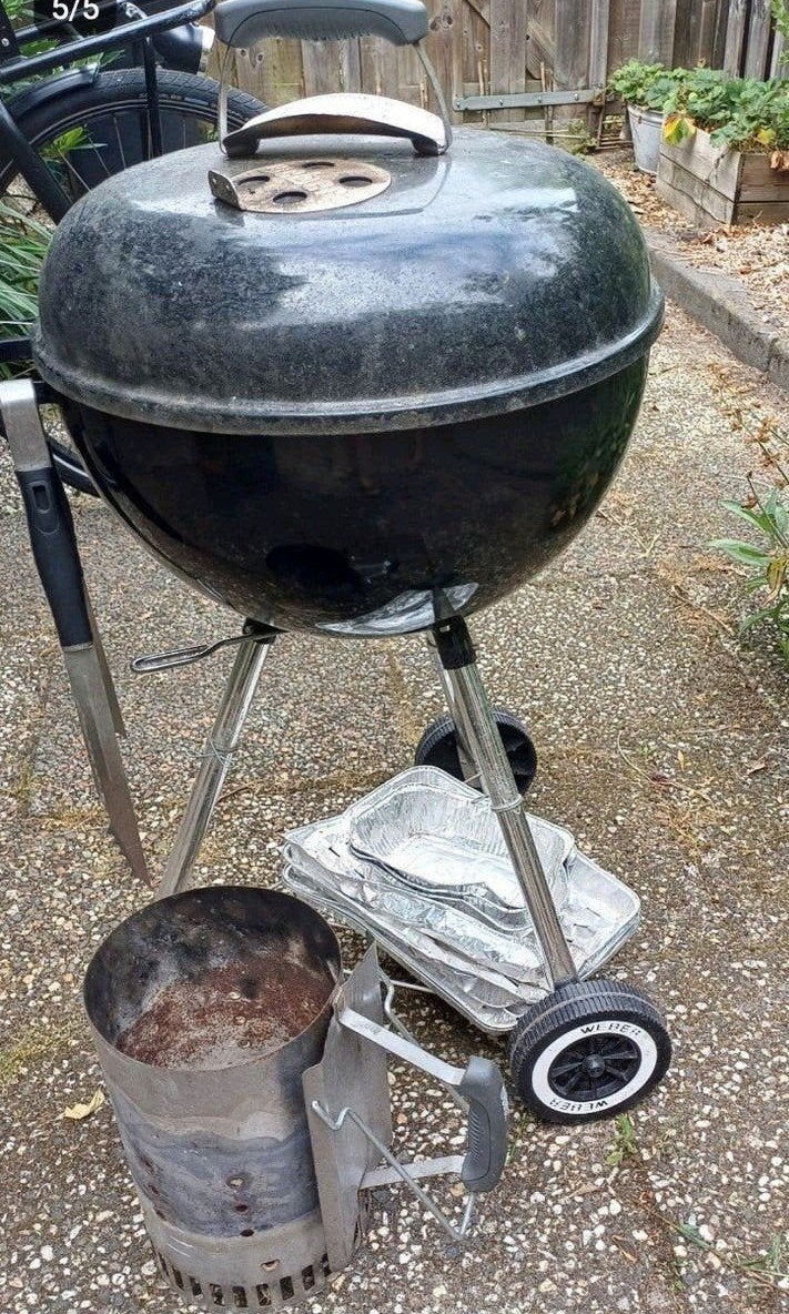 Weber Master-Touch GBS E-5750 barbecue met brikettenstarter, Tuin en Terras, Barbecue-accessoires, Ophalen, Gebruikt, Weber