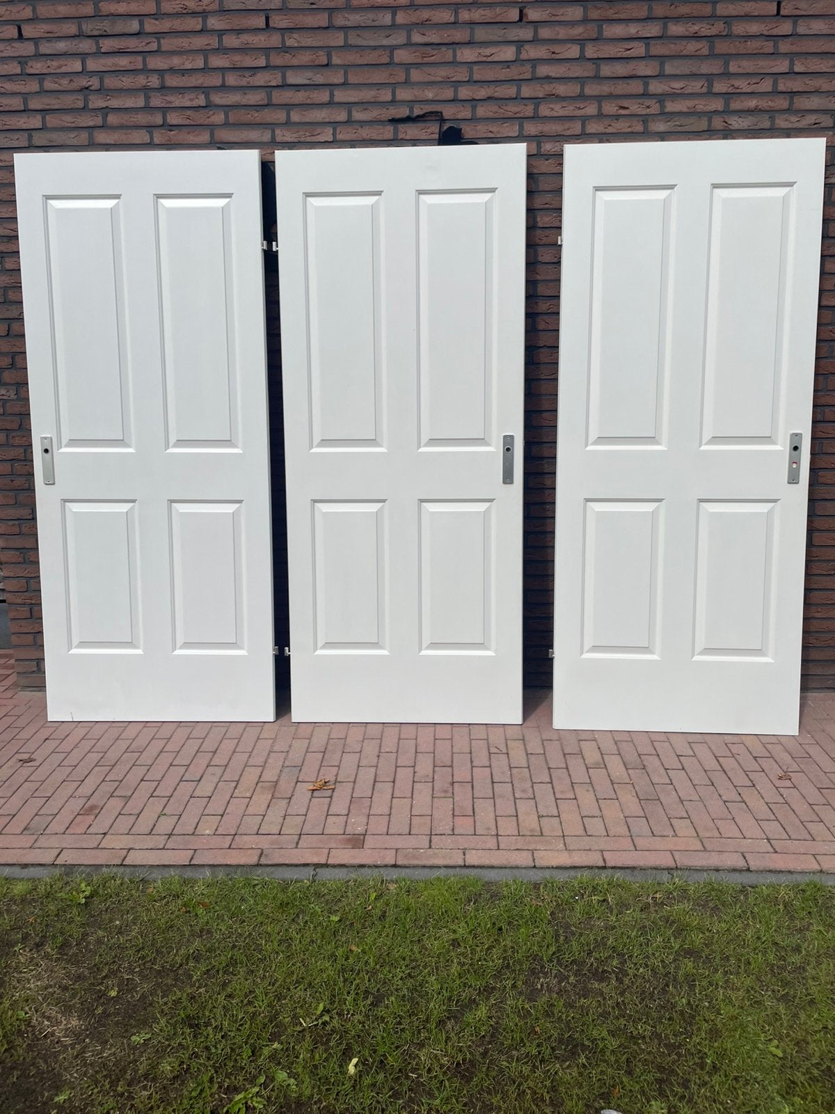 Paneeldeuren opdek, Doe-het-zelf en Verbouw, Deuren en Horren, Ophalen, Zo goed als nieuw, Binnendeur, 200 tot 215 cm