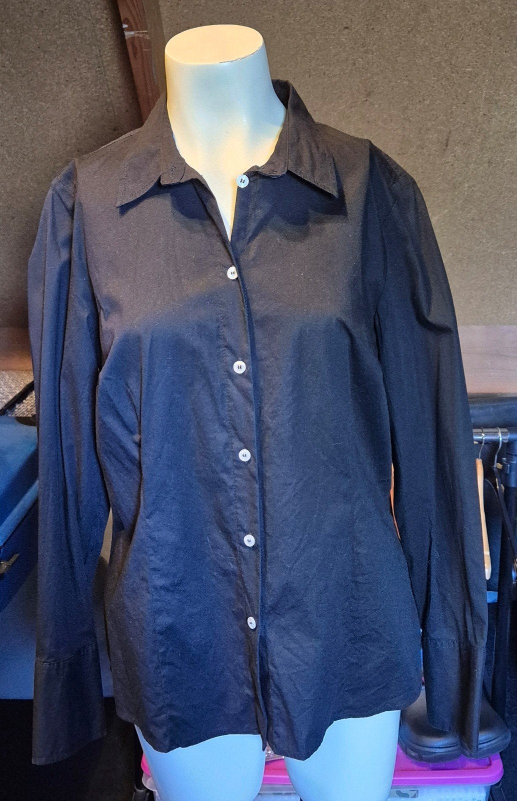 Heine Zwarte Blouse Maat 44, Zwart, Maat 42/44 (L), Ophalen of Verzenden, Gedragen