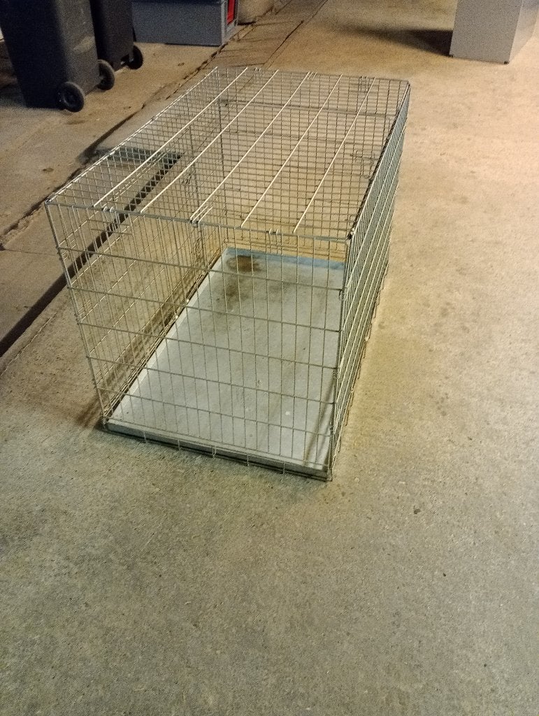 Grote metalen bench 109x68x75, Ophalen, Gebruikt