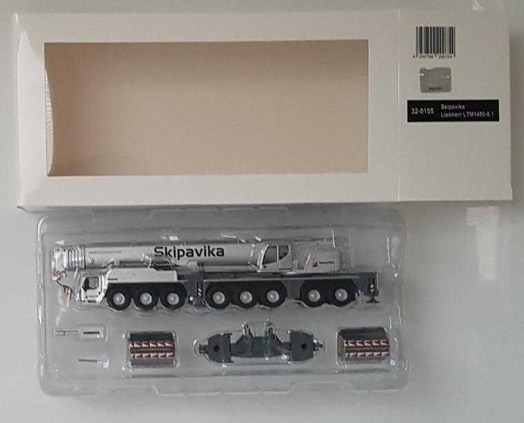 Liebherr LTM1450-8.1 Skipavika - Nieuw - Schaal 1:87, Ophalen of Verzenden, Nieuw, Hijskraan, Tractor of Landbouw, Overige merken