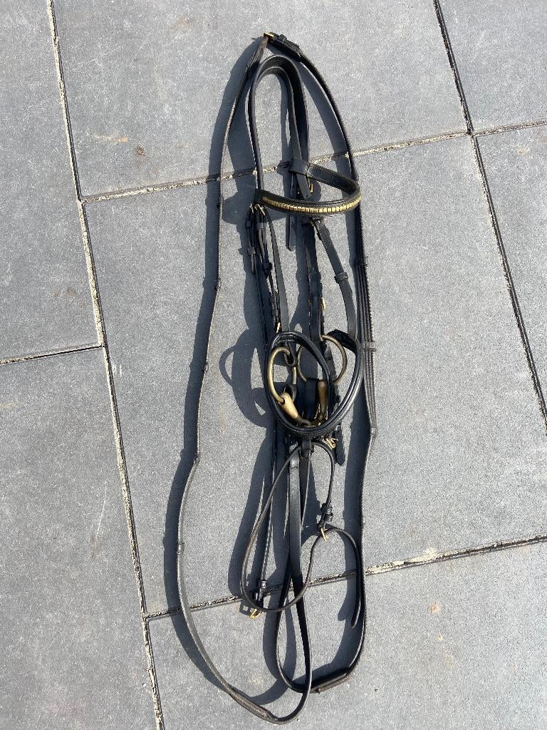 Hoofdstel, Dieren en Toebehoren, Paarden en Pony's | Hoofdstellen en Tuigage, Ophalen of Verzenden, Zo goed als nieuw, Dressuur
