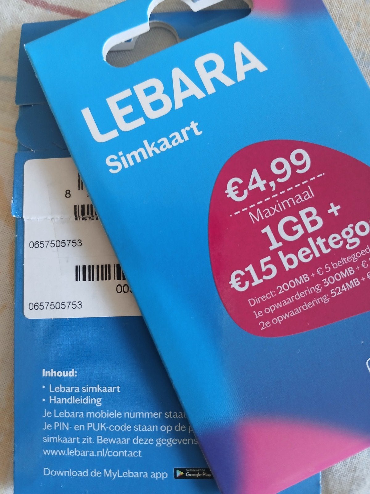 MOOI NUMMER 0657505753, Ophalen of Verzenden, Nieuw, KPN, Simkaart