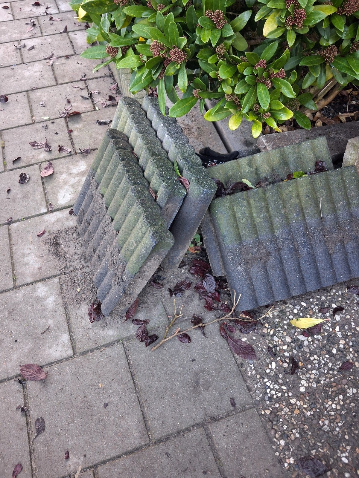 opsluitband borderrand palissadeband, Ophalen, Gebruikt, Minder dan 5 m², Beton