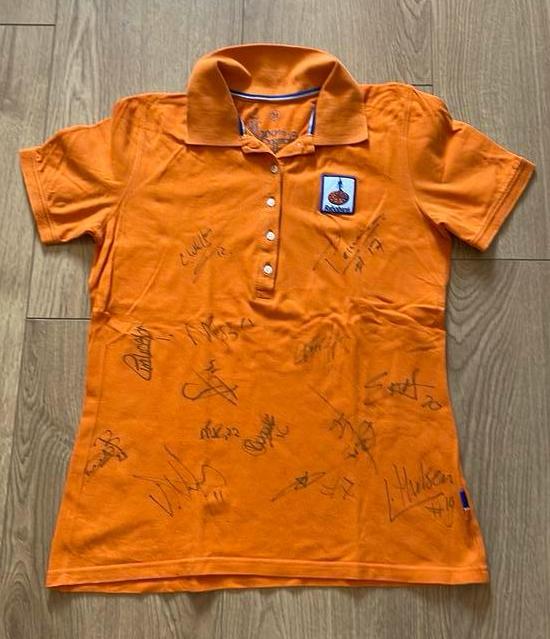 Dames M rabobank hockey polo, Ophalen of Verzenden, Gebruikt, Kleding
