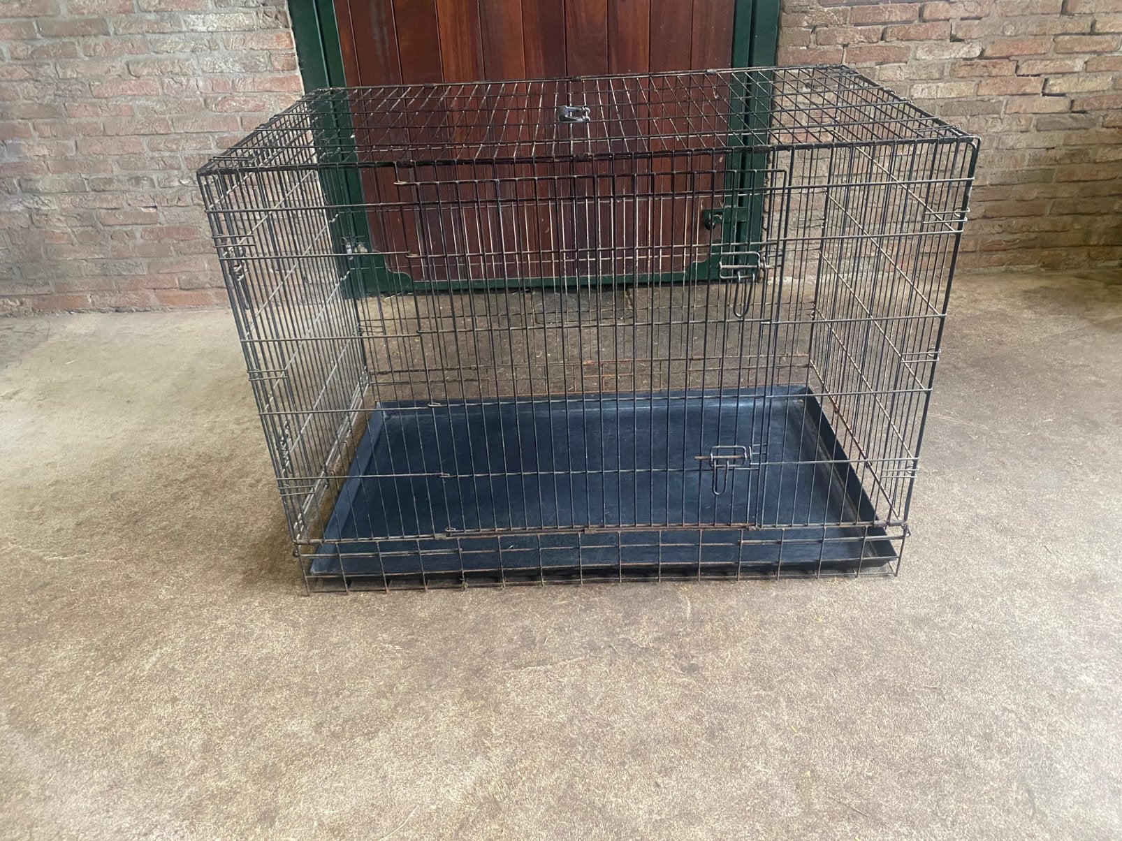 XXL hondenbench, 2 deurtjes, lengte 122 cm, Ophalen, Gebruikt