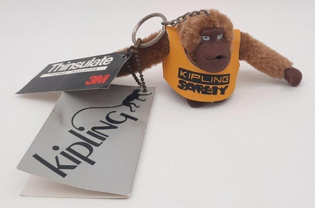 Kipling bruin Aapje Vince met Kipling Safety hesje NIEUW!, Verzamelen, Ophalen of Verzenden, Nieuw