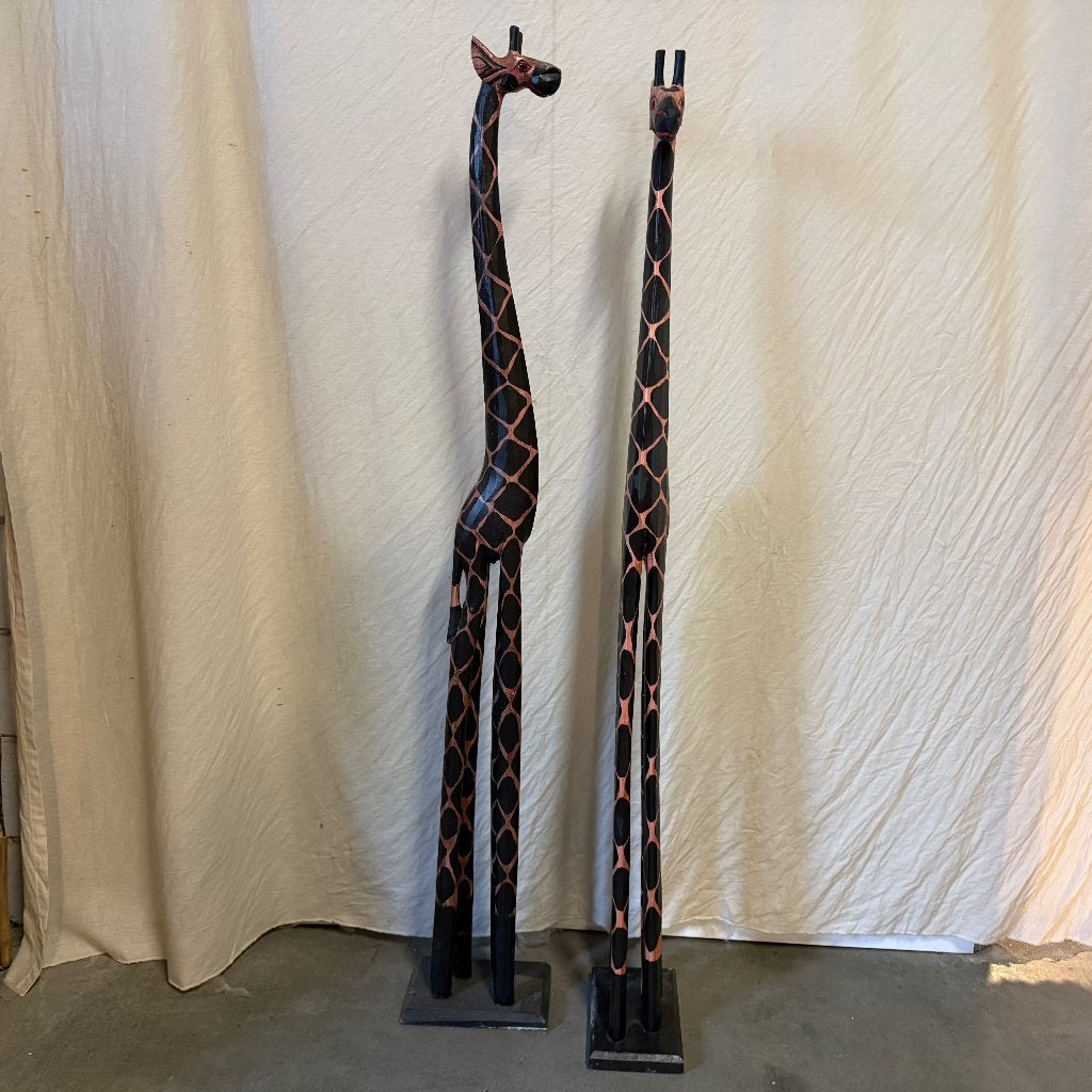houten giraffe 60 t/m 200 cm hoog - handwerk - Bij TTM Wonen, Huis en Inrichting, Woonaccessoires | Overige, TTM Wonen, Meubels – (Perzische) Tapijten en Woonaccessoires