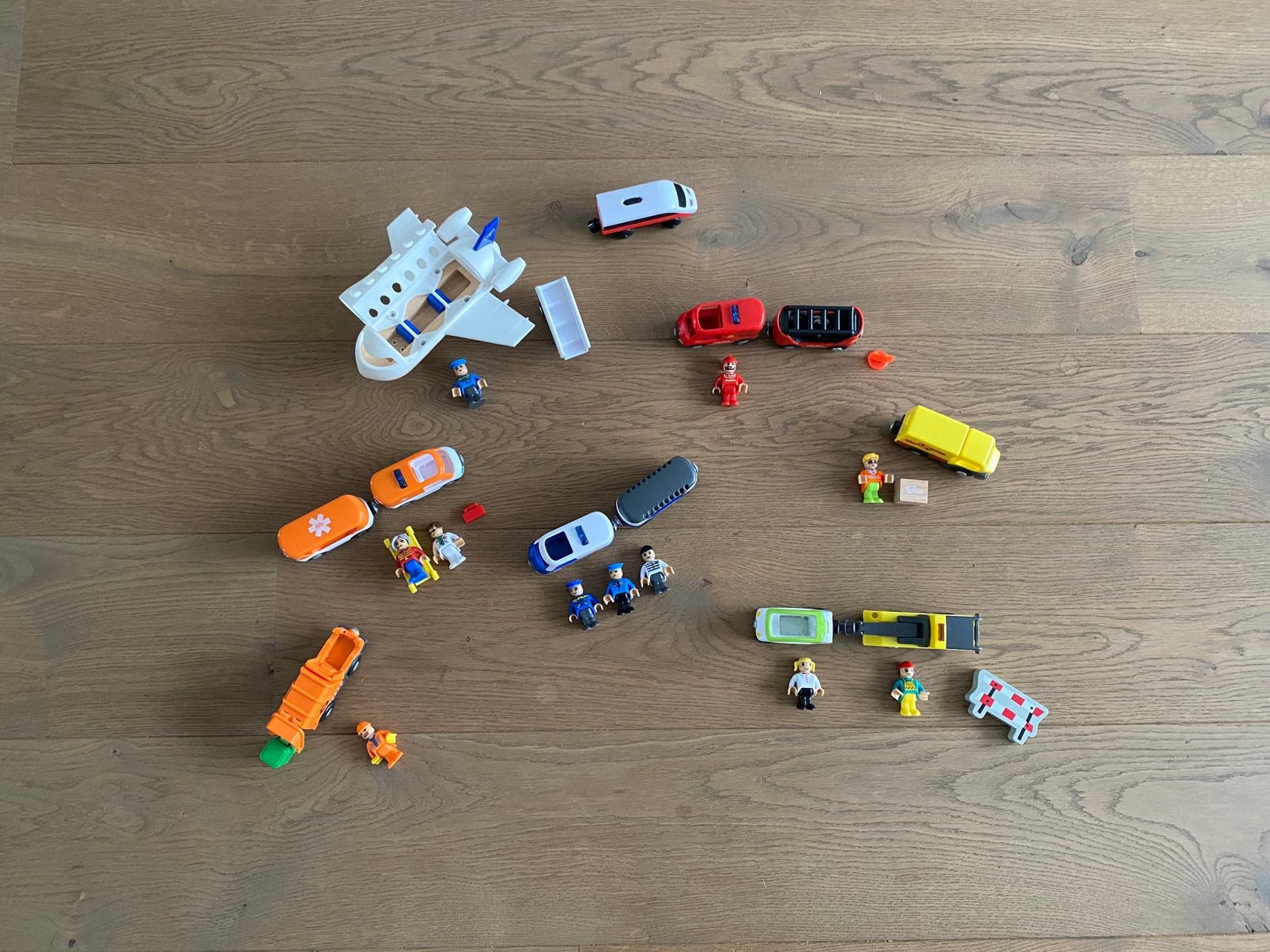 Speelgoed/ treinset/ voertuigen/ voertuigenset/ treinbaan, Ophalen of Verzenden, Zo goed als nieuw