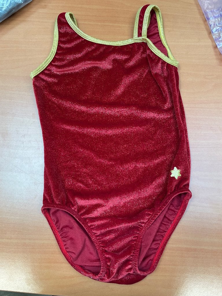 Rood glitter turnpakje – maat 34, Ophalen of Verzenden, Zo goed als nieuw, Turnpak(je), Rood