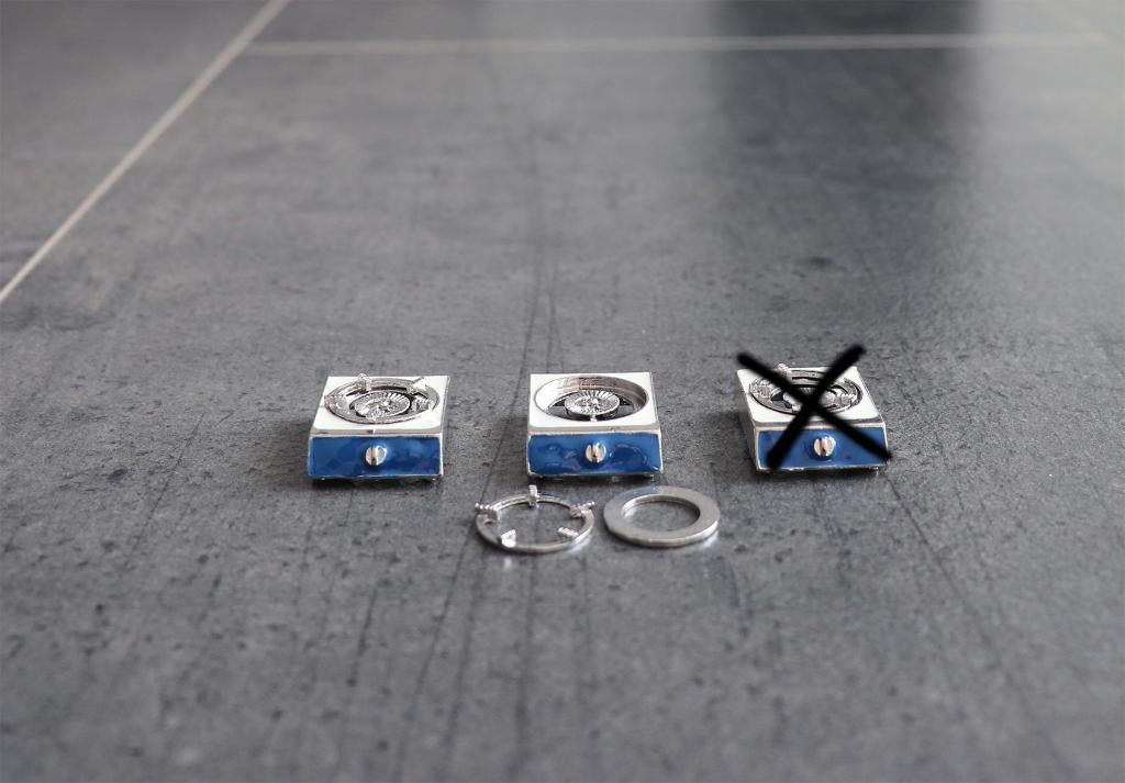 Kookplaat gasstel gaspitje miniatuur nieuw 1:12, Ophalen of Verzenden, Nieuw, Poppenhuis