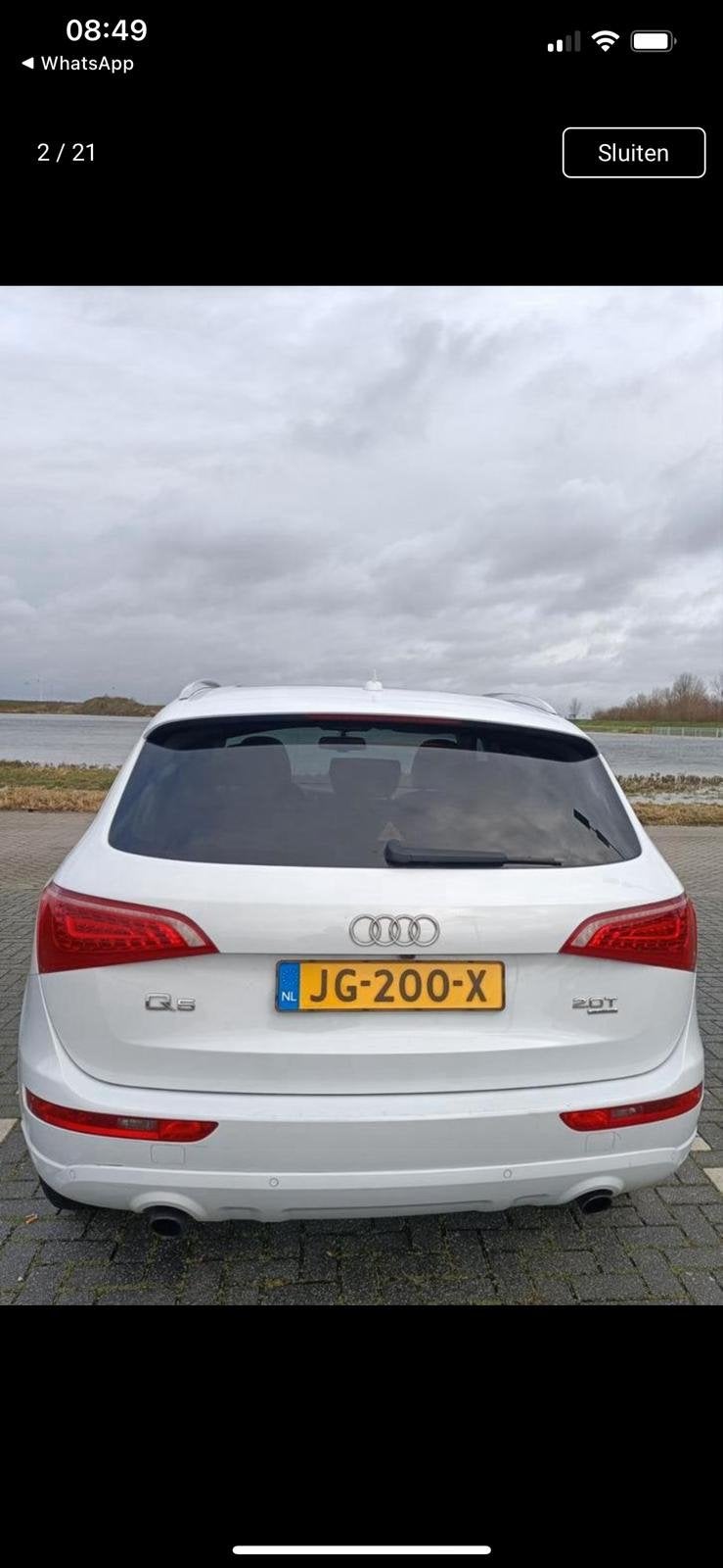 Audi Q5 2012 Wit, 1984 cc, Wit, Particulier, 211 pk