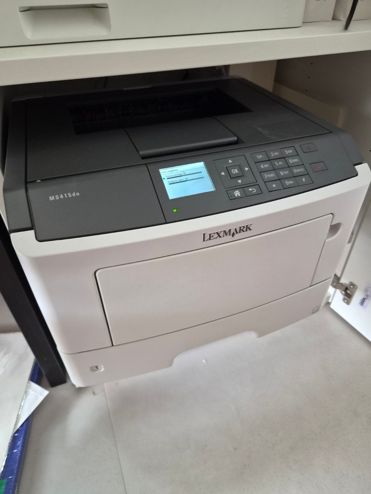 Lexmark MS415DN Laserprinter - Zwart-wit printen, Computers en Software, Printers, Ophalen, Zo goed als nieuw