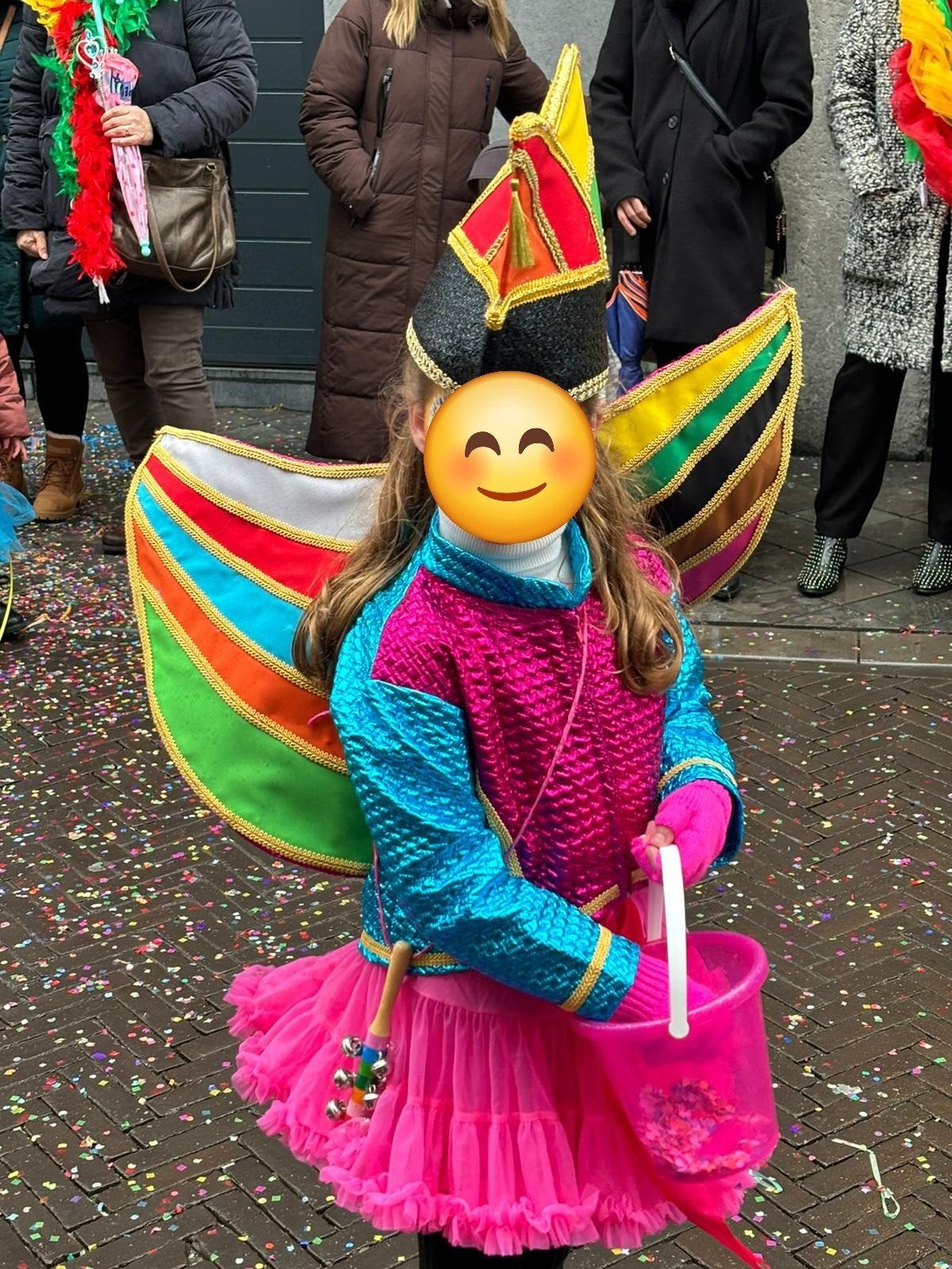 Carnavalskleding voor kinderen - kleurrijk 6 stuks, Ophalen of Verzenden