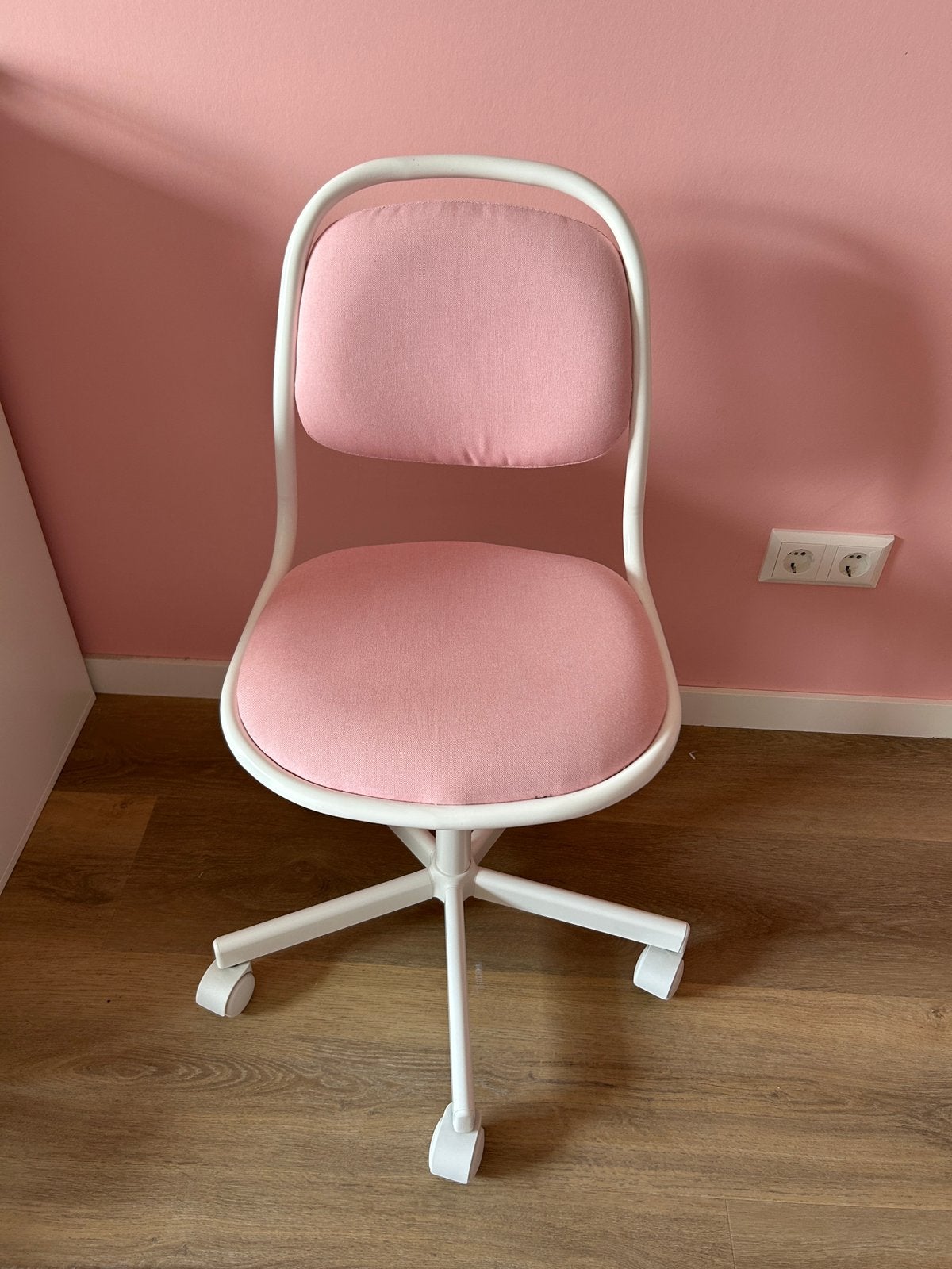 Orfjall - Ikea kinder bureaustoel roze met wit, Ophalen, Zo goed als nieuw, Roze
