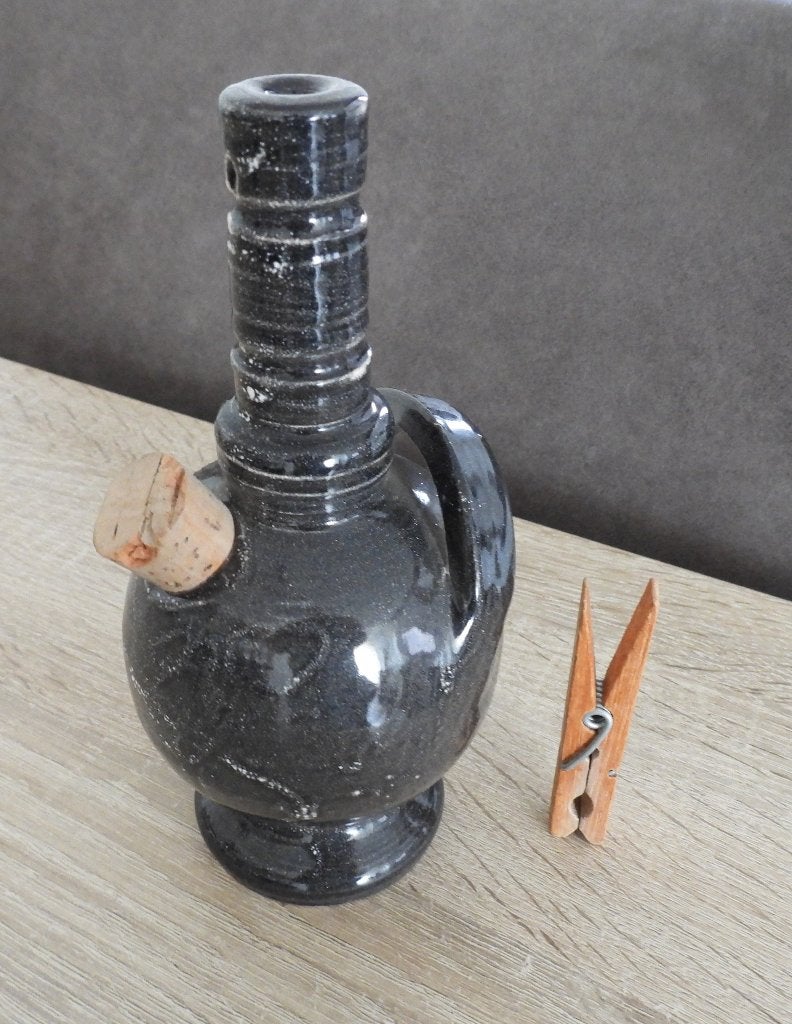 Vintage Handgemaakte Keramische Waterpijp / Bong, Verzamelen, Rookartikelen, Aanstekers en Luciferdoosjes, Ophalen of Verzenden