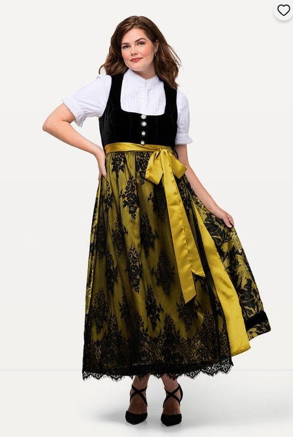 Dirndl mt 50/52, Carnaval, Maat 46/48 (XL) of groter, Ophalen of Verzenden, Zo goed als nieuw