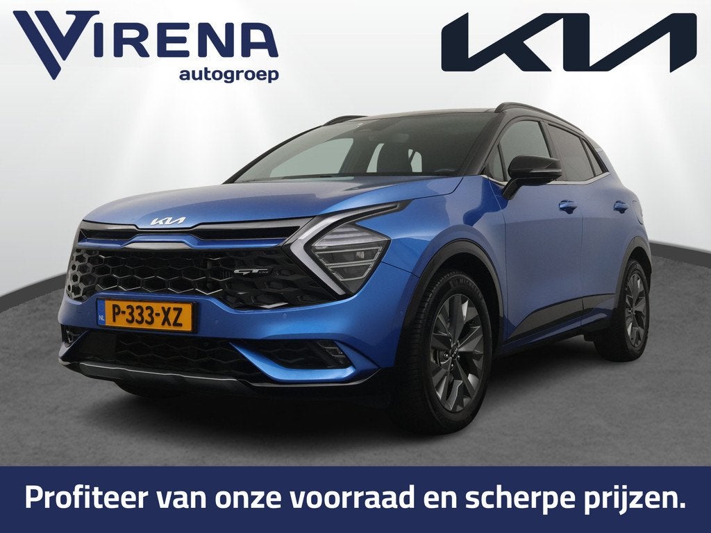 Kia Sportage 1.6 T-GDi Hybrid GT-PlusLine - Stoelverwarming-, Auto's, Kia, 12 maanden, Gebruikt, 4 cilinders, Blauw