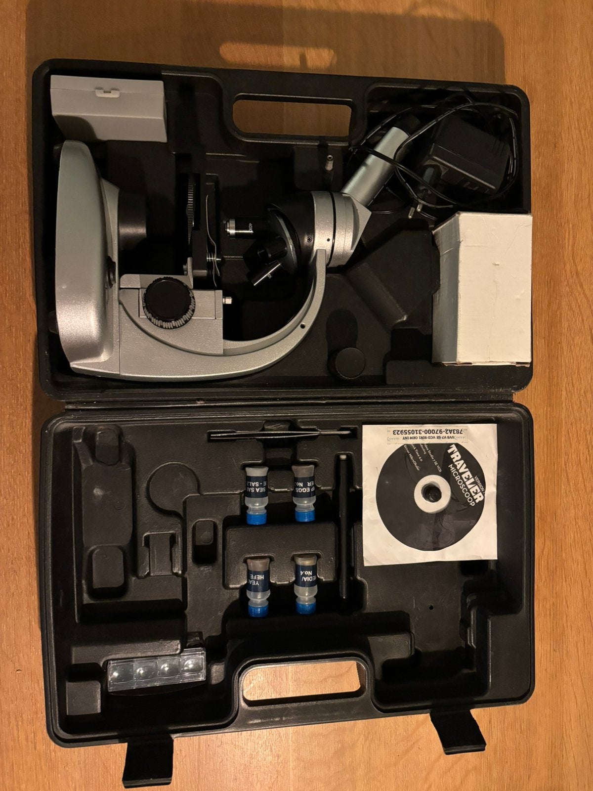 Microscoop traveler, Ophalen, Gebruikt