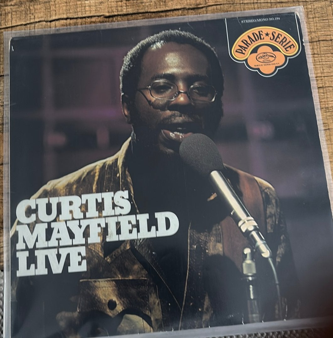 Curtis Mayfield, Live, lp, Ophalen of Verzenden, Zo goed als nieuw, LP