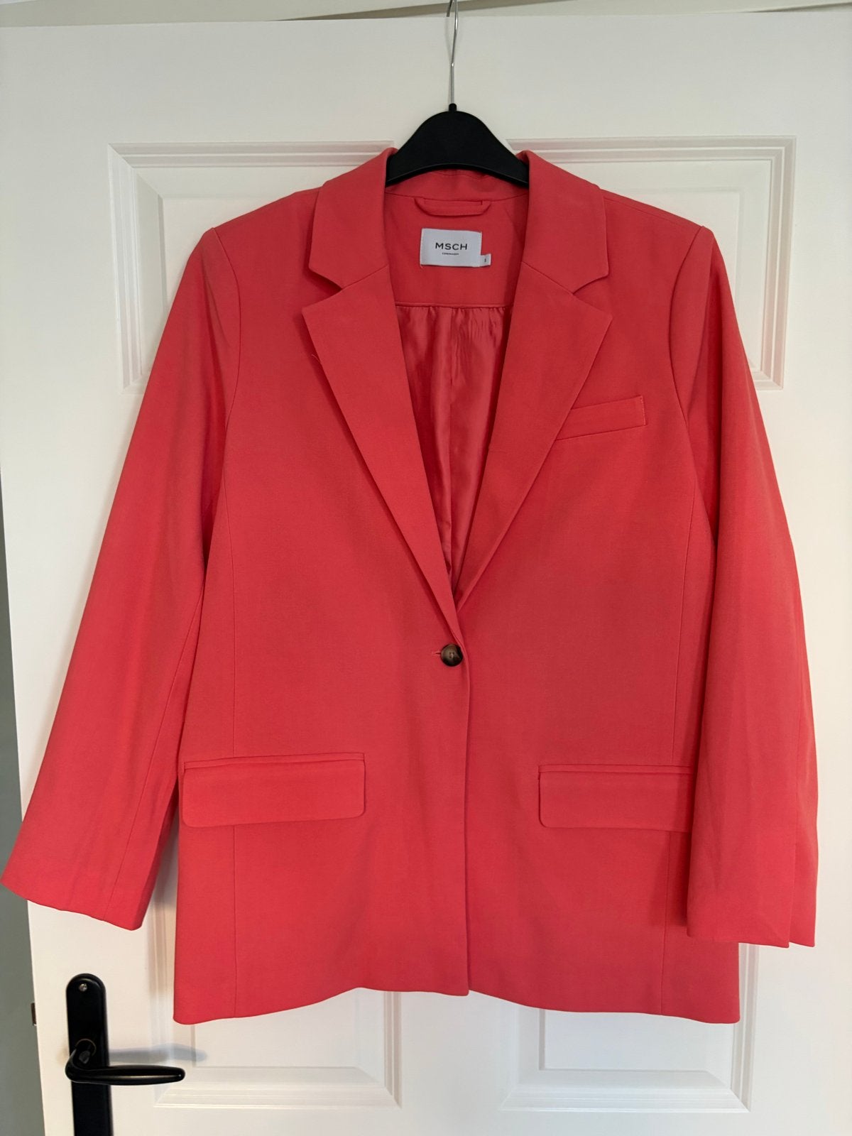 MSCH Copenhagen koraalrode blazer - Maat S, Ophalen of Verzenden, Zo goed als nieuw, Jasje, Roze