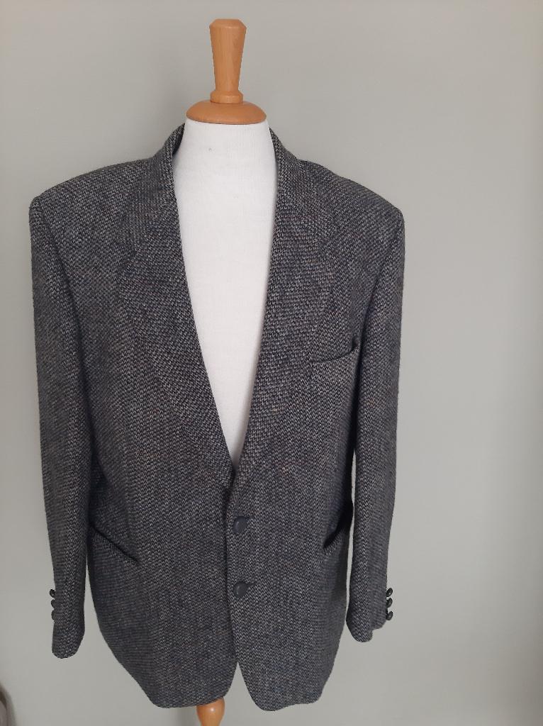Harris tweed colbert maat 50 - 52 ., Ophalen of Verzenden, Zo goed als nieuw, Maat 52/54 (L), Blauw