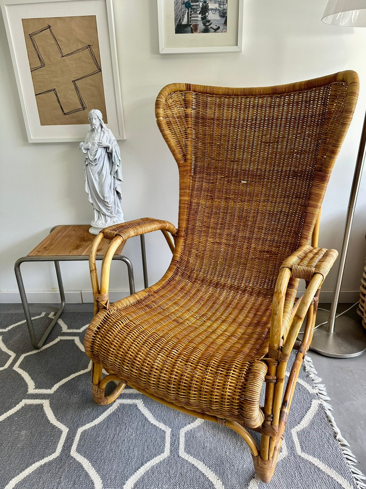 Orangerie rotan stoel, Ophalen, Bruin, Riet of Rotan, Zo goed als nieuw