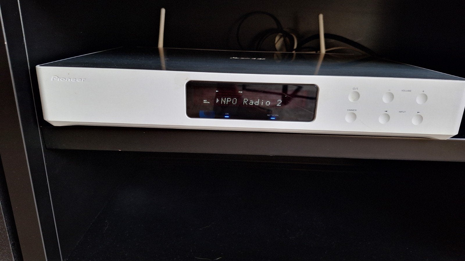 Pioneer home cinemaset,  wit, met extra achterboxen, Verzenden, Bluetooth, Zo goed als nieuw