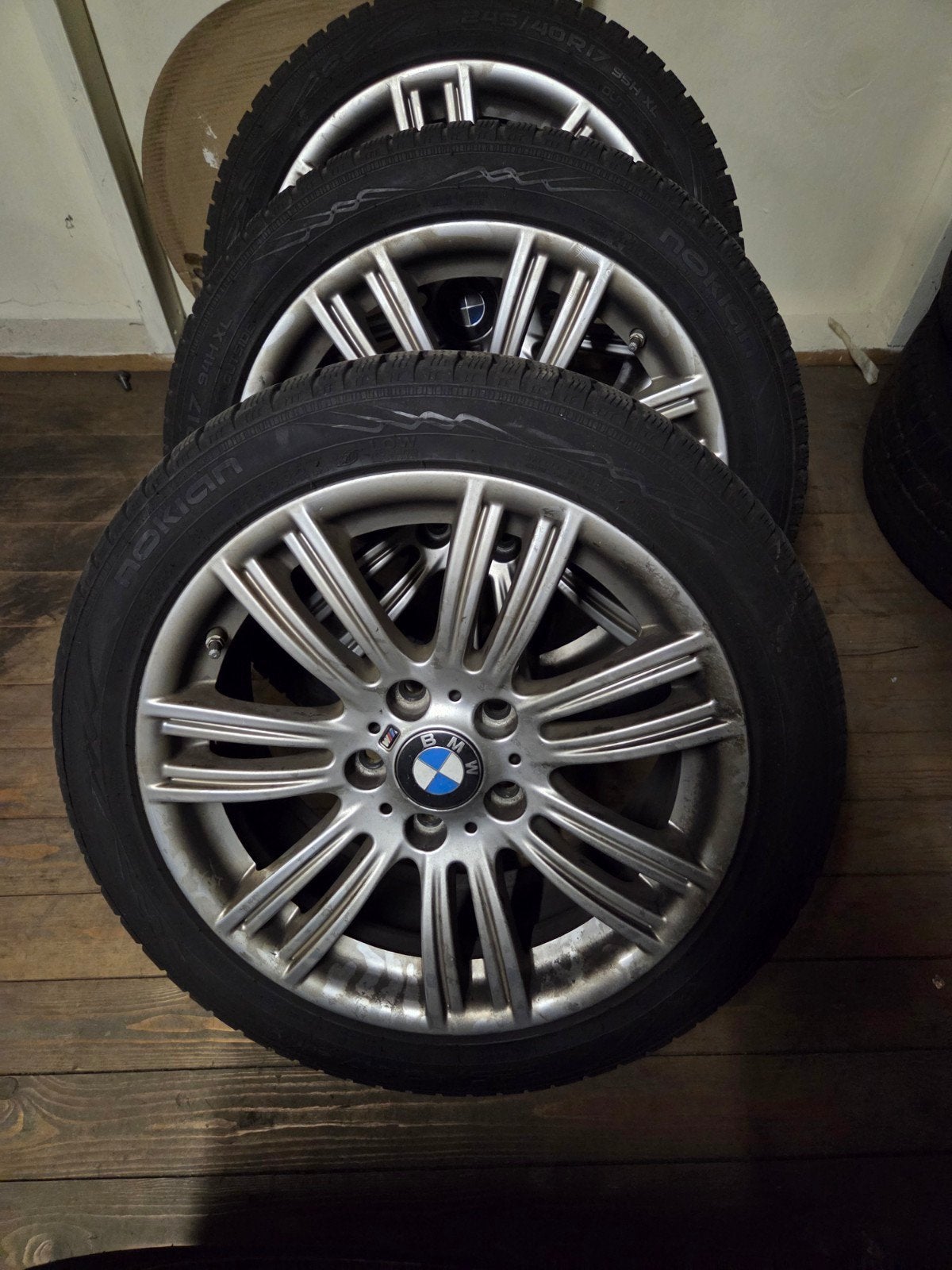 Originele winterset BMW M2/3/4 Velgen met Banden (Breedset), Auto-onderdelen, Banden en Velgen, 17 inch, Personenwagen, Gebruikt