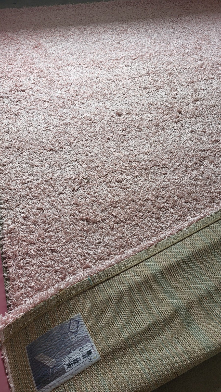Kleed/ tapijt hoogpolig licht roze 200x290 (kinderkamer?), Ophalen, Zo goed als nieuw