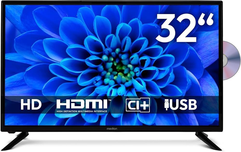 MEDION 32 inch LCD TV MD31010 + originele afstandsbediening, 50 Hz, LCD, 80 tot 100 cm, Zo goed als nieuw