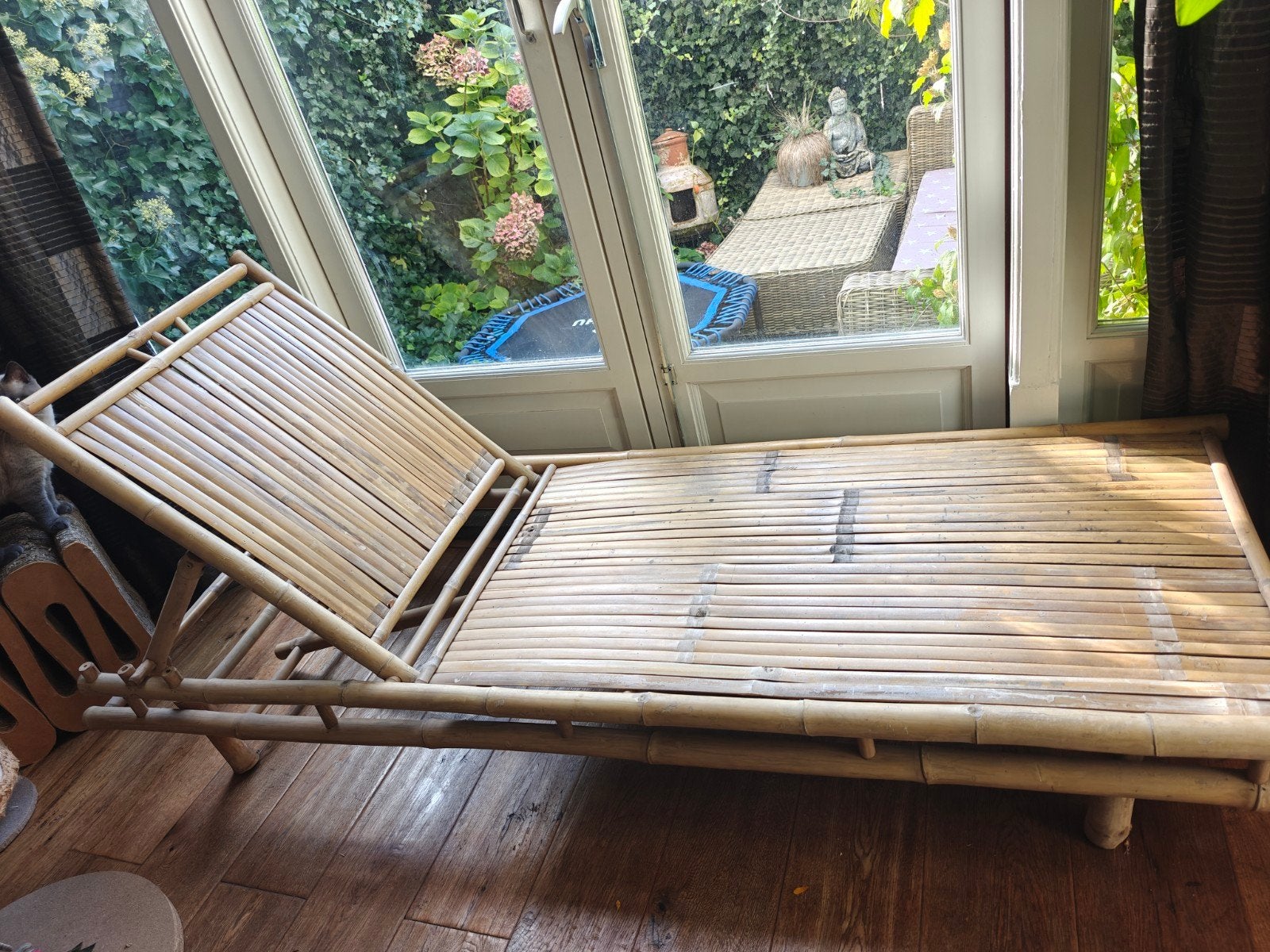 Bamboe ligbed verstelbaar - perfect voor tuin of serre, Ophalen
